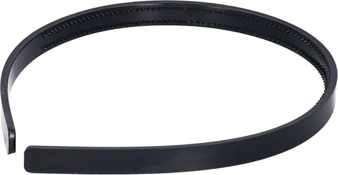 Zwarte dames diadeem/haarband 1 cm breed