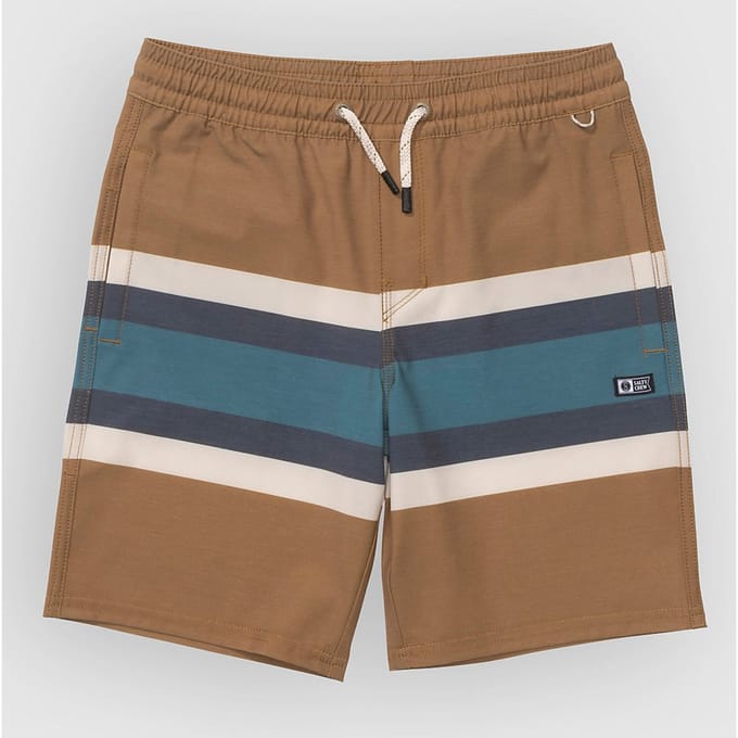 Salty Crew Crew Stripe Volley Kids Boardshorts bruin