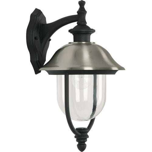KS Verlichting Buitenlamp - Bologna - Hang - E27 - Zwart - Zilver