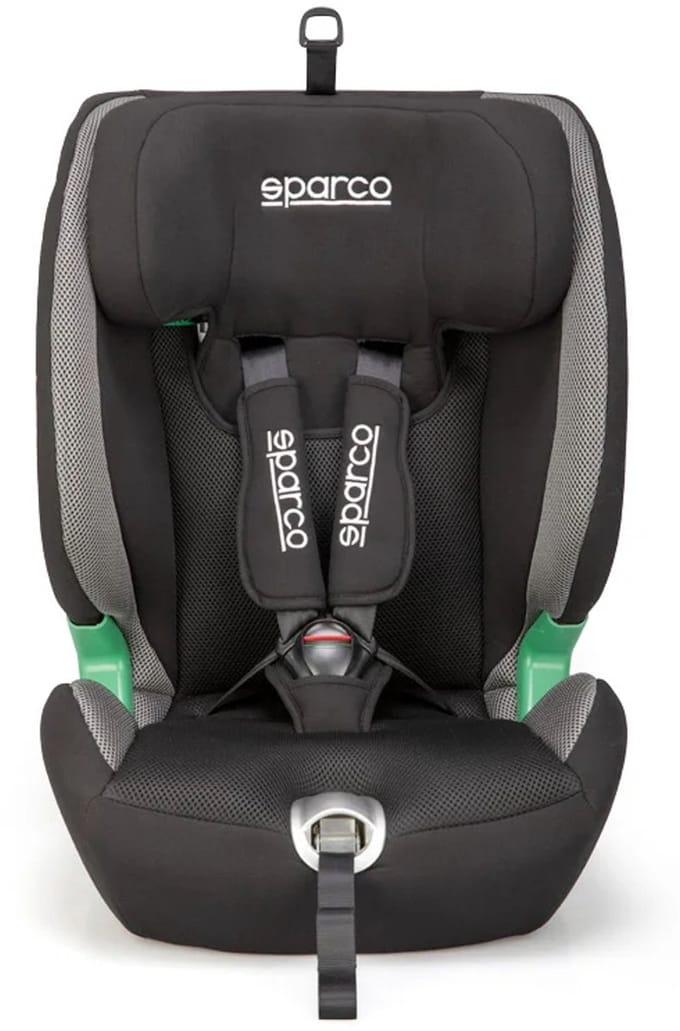 Sparco kinderstoel SK5000I (Isofix) Zwart/Grijs i-Size 76-150cm (ECE-R129/03)