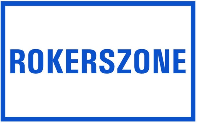 Rokerszone tekstbord - kunststof 280 x 105 mm
