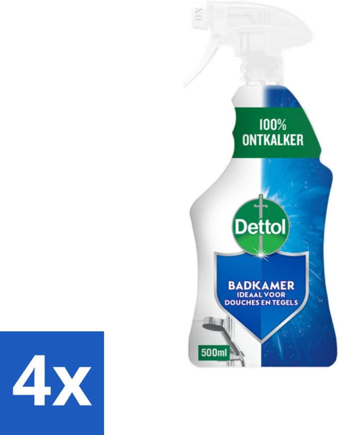 Dettol Badkamerreiniger 500 ml - Voordeelverpakking - 4 stuks