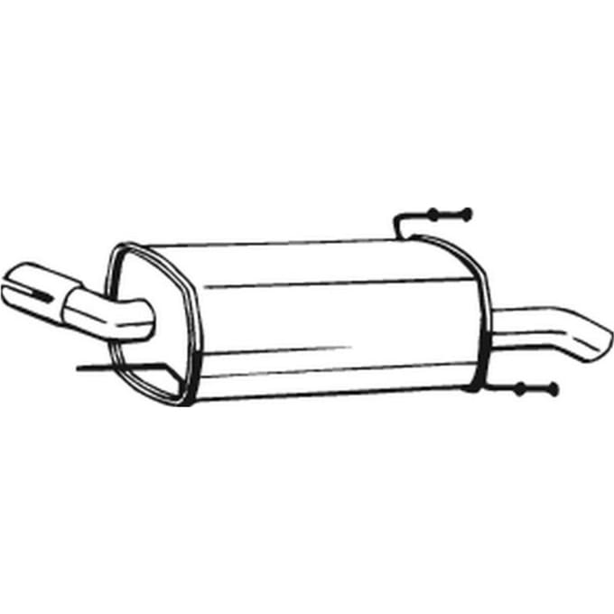 Geluiddemper achter BOSAL 185-703