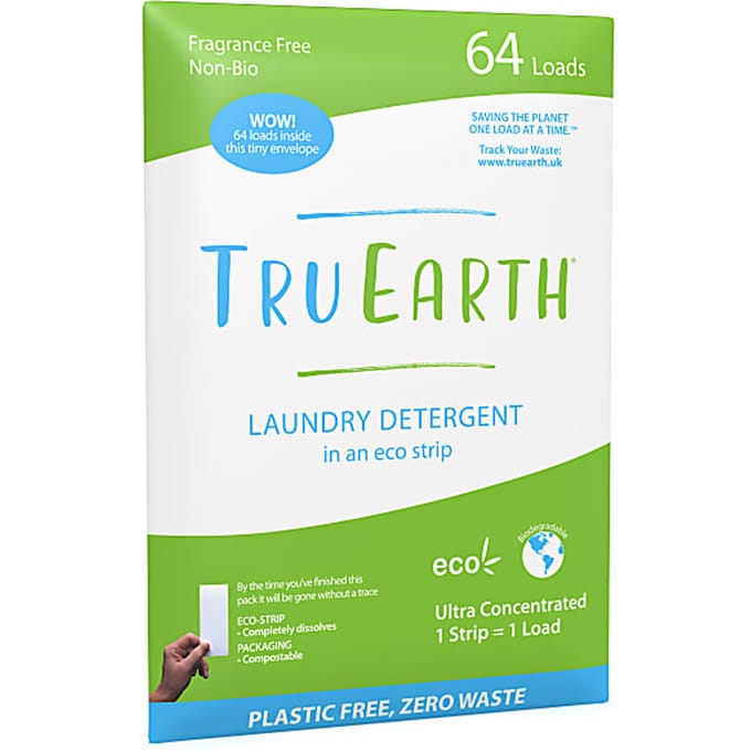 Tru Earth Eco Wasstrips Parfumvrij 64 wasbeurten