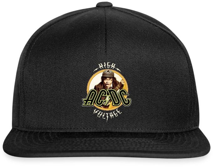 AC/DC Logo High Voltage Album Angus Young Snapback cap