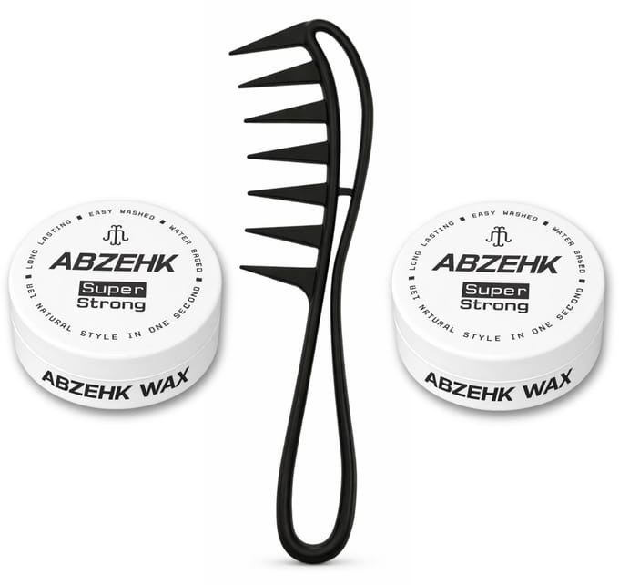 Haarwax - Super Strong - 150 ml - Abzehk - Met Styling Kam - Haarstylingtools
