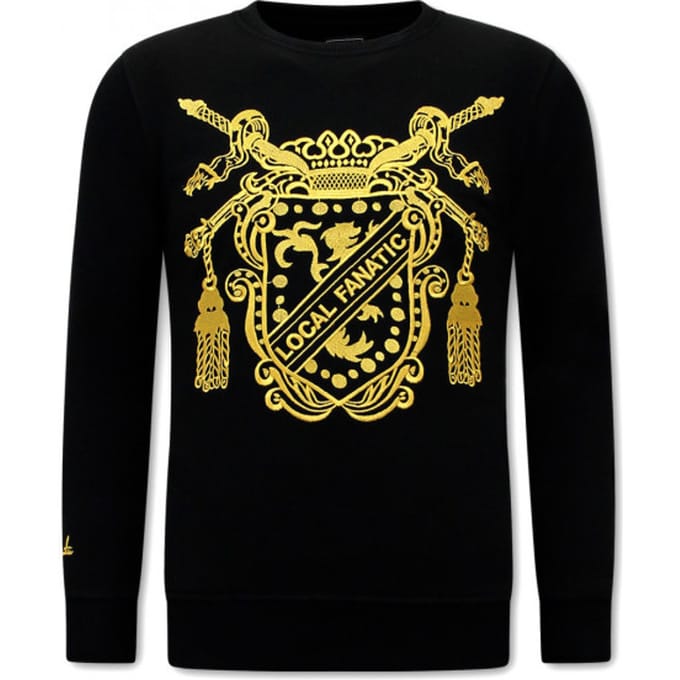 Heren Sweater - Royal Couture - Zwart