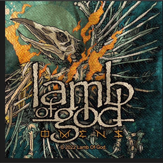 Lamb Of God Omens Unisex Patch - meerkleurig - Standard