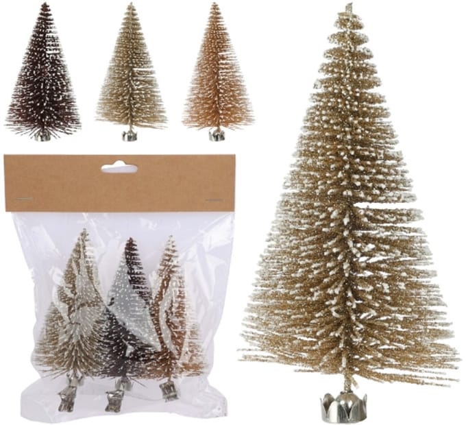 Daily Style – Kerstboompjes op knijper 10cm (3st) – (3st) – 3 stuks