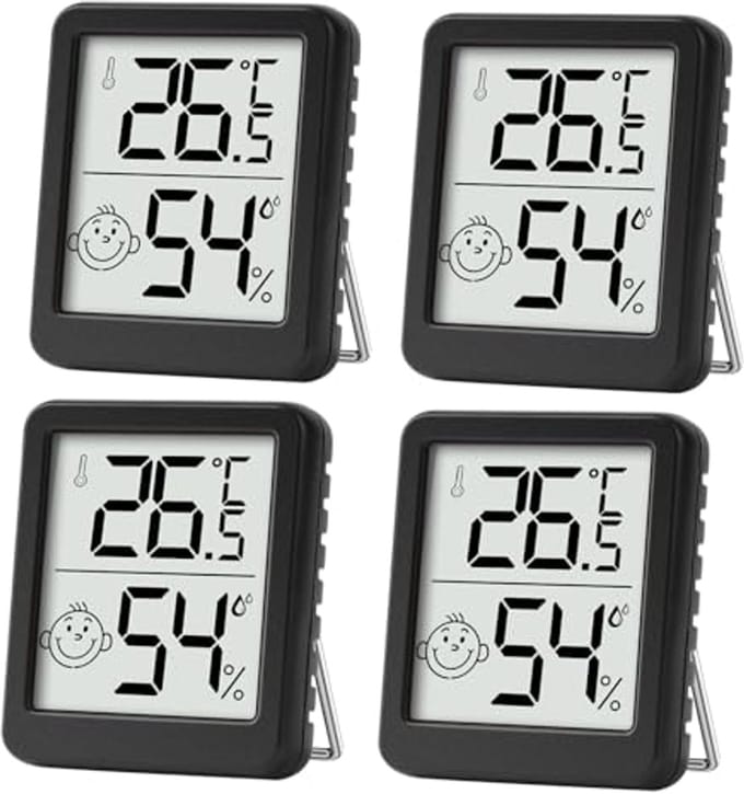 Digitale Hygrometer en Thermometer - Temperatuur- en Vochtigheidsmeter voor Thuis en Kantoor