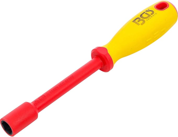 BGS VDE-steeksleutel-schroevendraaier zeskant SW 13 mm klinglengte 125 mm - 71093