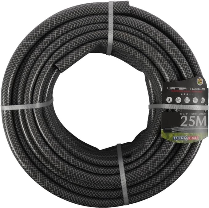 Tuinslang - Grijs - 25 meter - Versterkt - Voor Tuin en Buiten