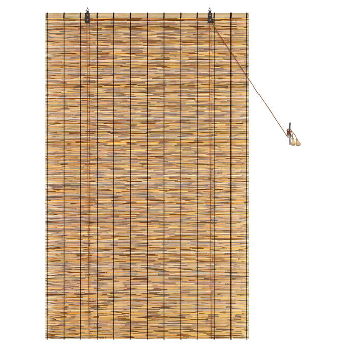 vidaXL - Rolgordijn - Bruin - 100 - x - 160 - cm - Riet