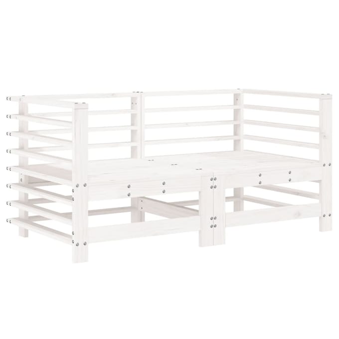 vidaXL - 6-delige - Loungeset - massief - grenenhout - wit