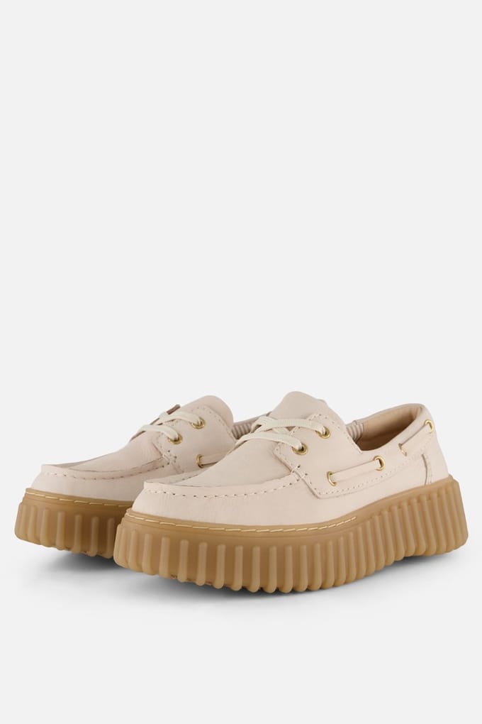 Clarks Torhill Bootschoenen wit Nubuck - Maat 37