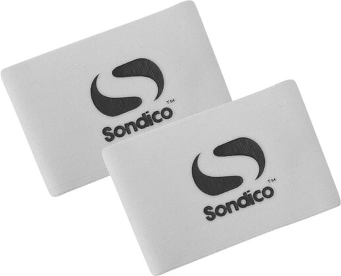 Sondico - scheenbeschermer bandjes - voetbal - 1 Maat - Wit/Zwart