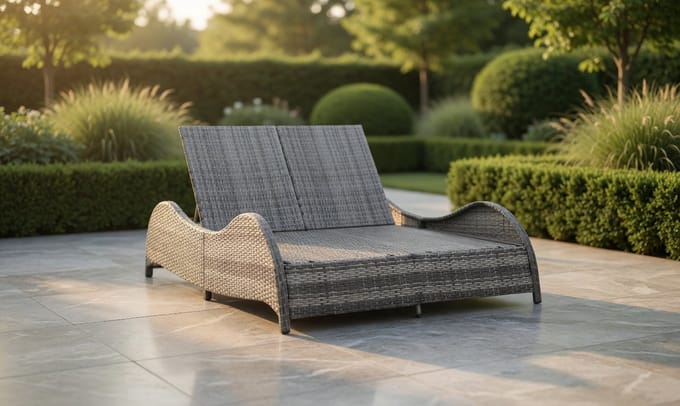 Luxe Zonnebank – Antraciet – Industrohome