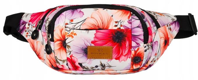 Rovicky Dames Heuptasje Schoudertas Licht & Ruim met Bloemenprint