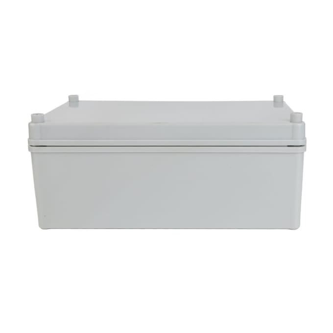 Boîte de jonction électrique avec plaque de montage, boîtier de projet électrique en plastique ABS, étanche IP67, gris