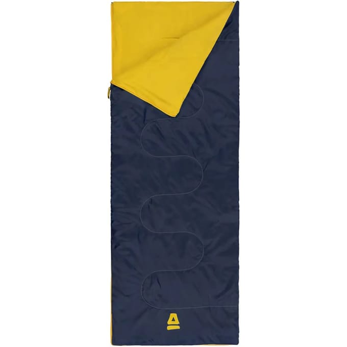Abbey Camp Slaapzak Zomer - Dekenmodel - Blauw - 200x75 cm - Koppelbaar