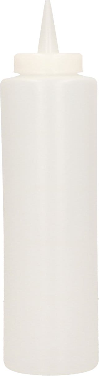 DID Sausfles - doseerfles - knijpfles - spuitfles - 400 ML - wit - mayonaise fles