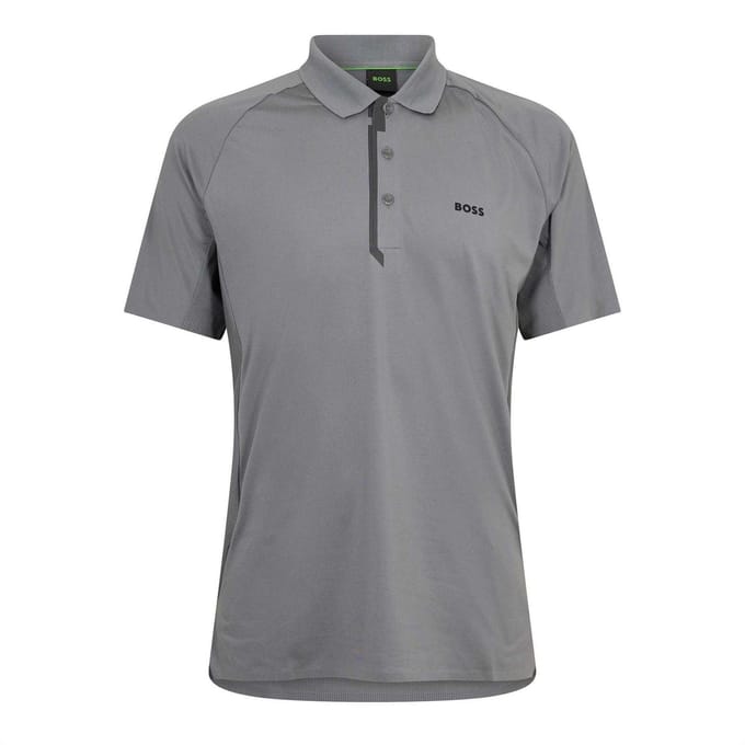 Boss Paddytech-polo met logo voor heren (raglanmodel) (Donker Beige)