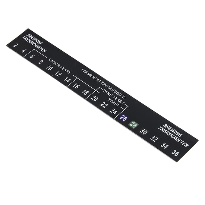 5pcs Stick on Brewing Thermometer Adhesive LCD Thermometer Sticker for Homebrew Beer black