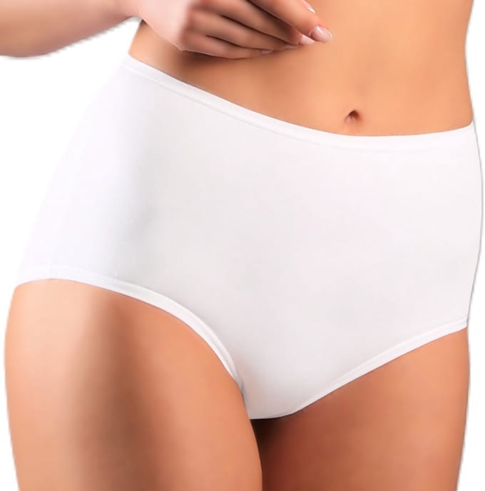 FUNNY DAY Dames Slip WIKTORIA - 2-Pack - Wit - Maat S - Hoge taille