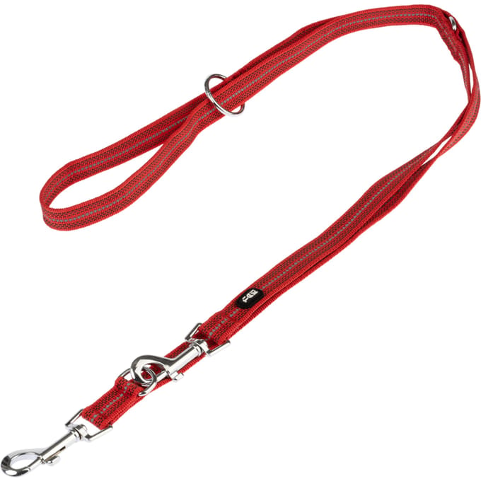 TIAKI Tuig Neopreen, Rood - Bijpassende riem: 200 cm lang, 20 mm breed