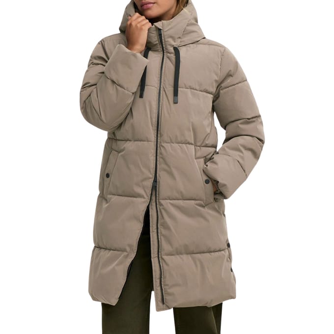JDY Blair Long Hooded Puffer Winterjas Dames - Maat L