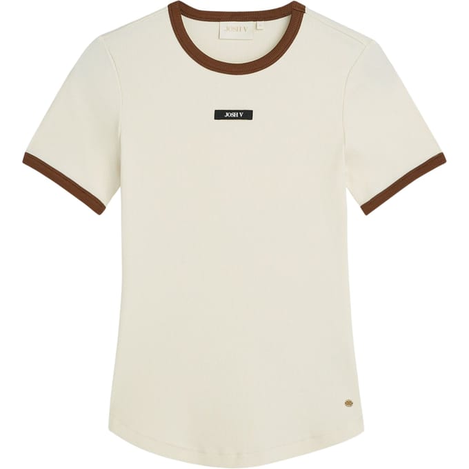 Josh V Cody T-shirts Ecru Jv-2608-1103