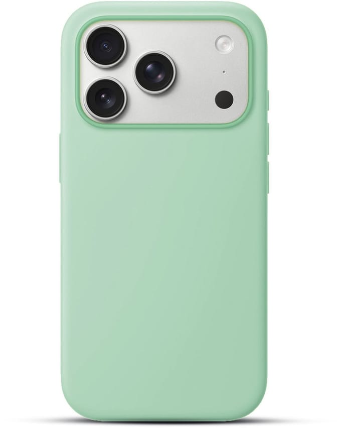 Solidenz Groen Siliconen Case geschikt voor iPhone 17 Pro Max hoesje compatibel met MagSafe - Mint