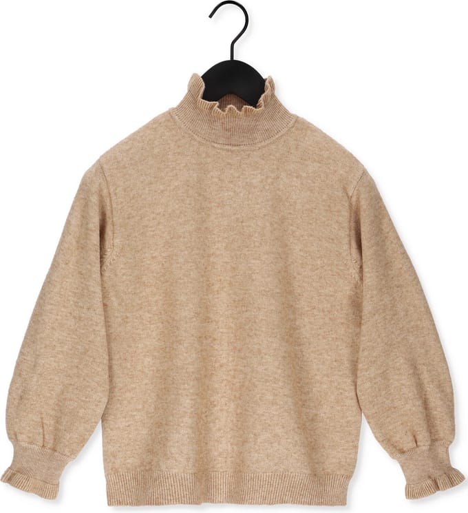 Minus Ceceline Knit Pullover Truien & vesten Dames - Sweater - Hoodie - Vest- Camel - Maat L