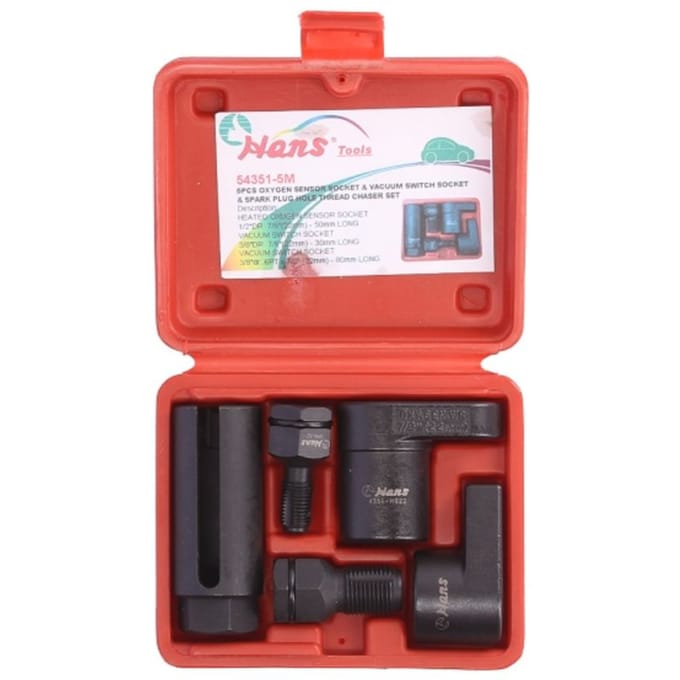Dopsleutelset, zuurstofsensoren HANS 5St.