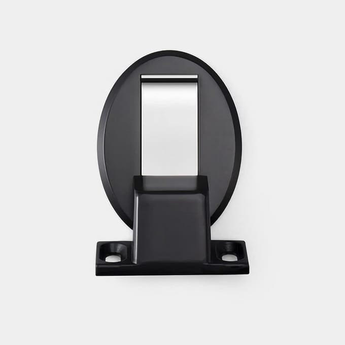 Magnetische Deurstoppers - Deurvanger RVS - Deur Open Houden - Muurbevestiging - 1 stuk - Zwart