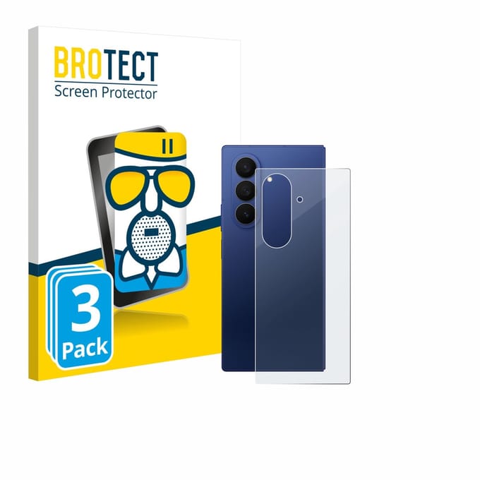 BROTECT - Screenprotector voor Samsung Galaxy Z Fold 7 (Achterkant) - Folie Beschermfolie Beschermglas matte 3 Stuks