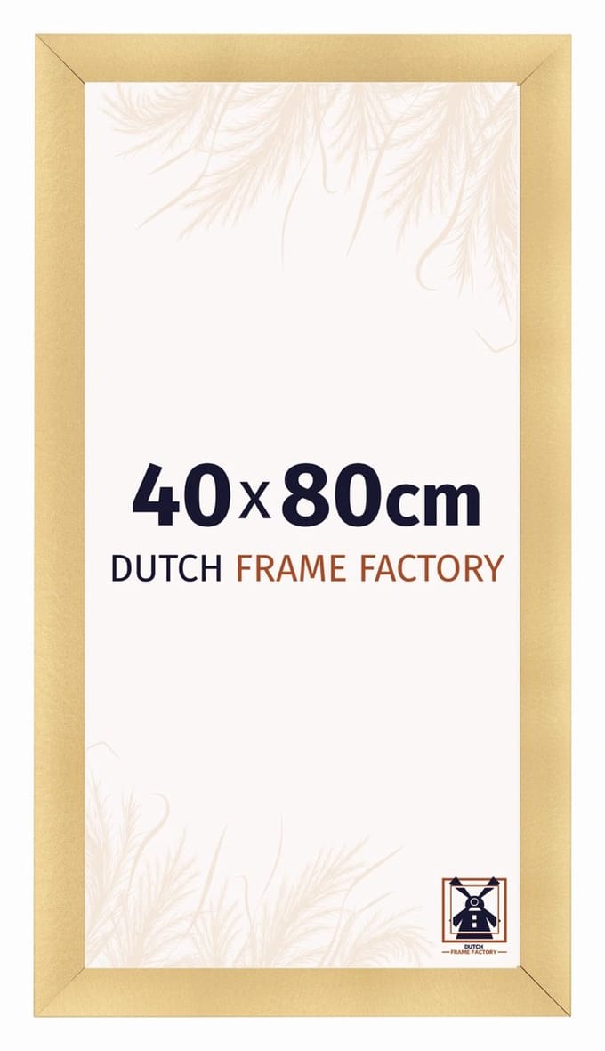 Fotolijst 40x80 cm - MDF - Goud Mat - Praag