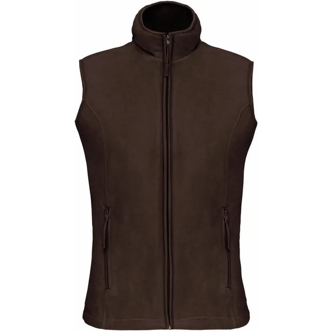 Kariban Bodywarmer van microfleece dames K906 - Chocolate - S
