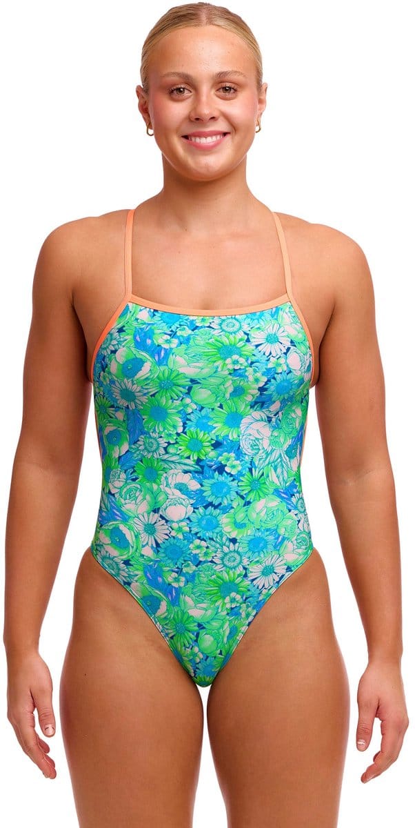 Funkita Dames badpak Single Strength Green Green Grass
