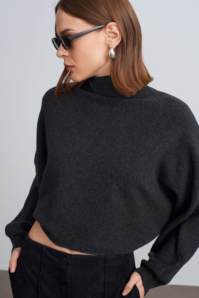 Dames Oversized Cropped Coltrui