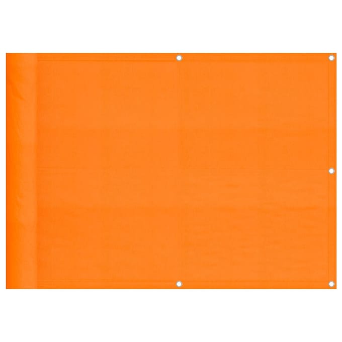 vidaXL Balkonscherm Oranje 75x1000 cm 100% Polyester Oxford