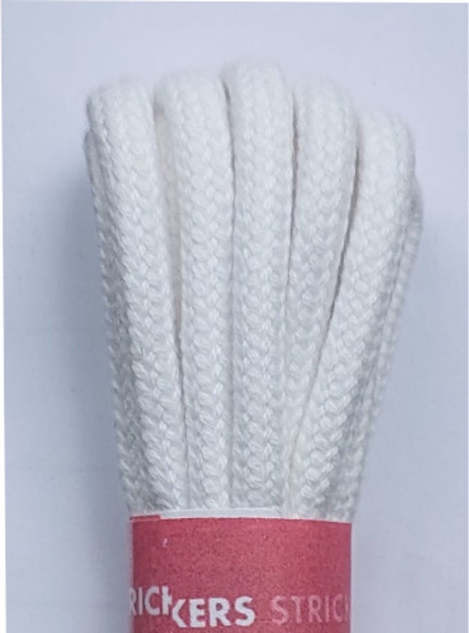 Strickers Veter - Wit - Extra Dik Rond - Lengte 120 cm - Dikte 4,5 mm - Schoenveter