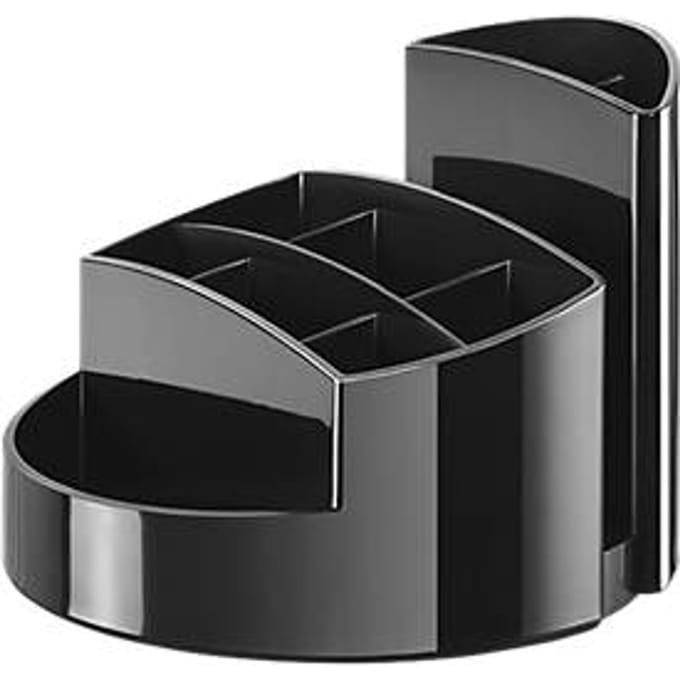 HAN pennenbak - RONDO - 9-vaks - hoogglans zwart - HA-17460-13
