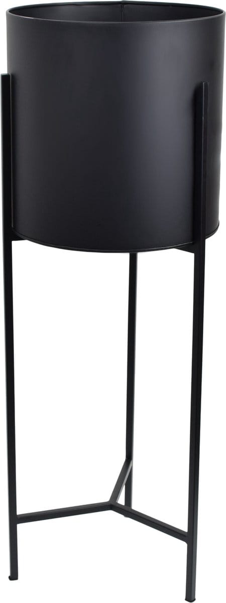 LOFT42 Joy Plantenbak Rond - Metaal - Mat Zwart
