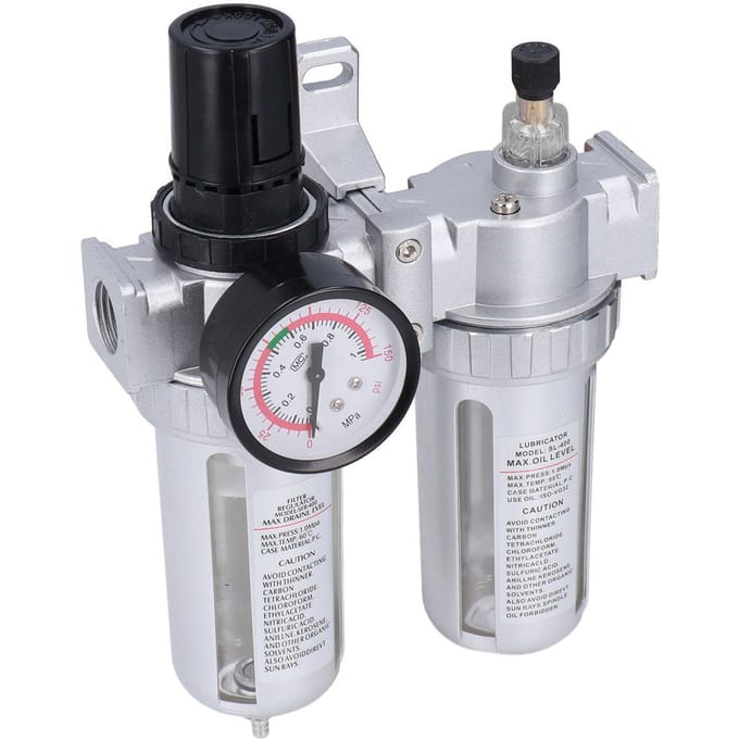 G1 2in Luchtcompressor Filter Water Olie Afscheider Regulator met Manometer Maximaal 1Mpa