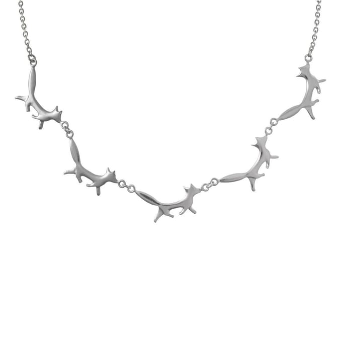 AuBor ®. Collier. Zilver. De vos.