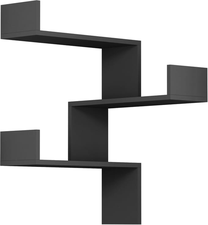 Hocus Picus Boekenkast 3 Planken - Antraciet - 60x60x90 cm