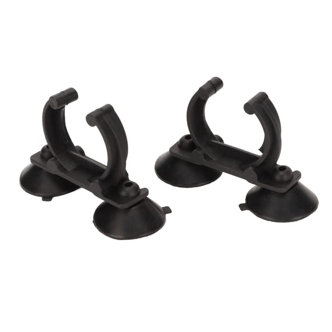 Clips à Ventouse pour Chauffage d'Aquarium Forte Aspiration Fixation Précise Ventouses pour Tige Chauffante Clips Pinces black