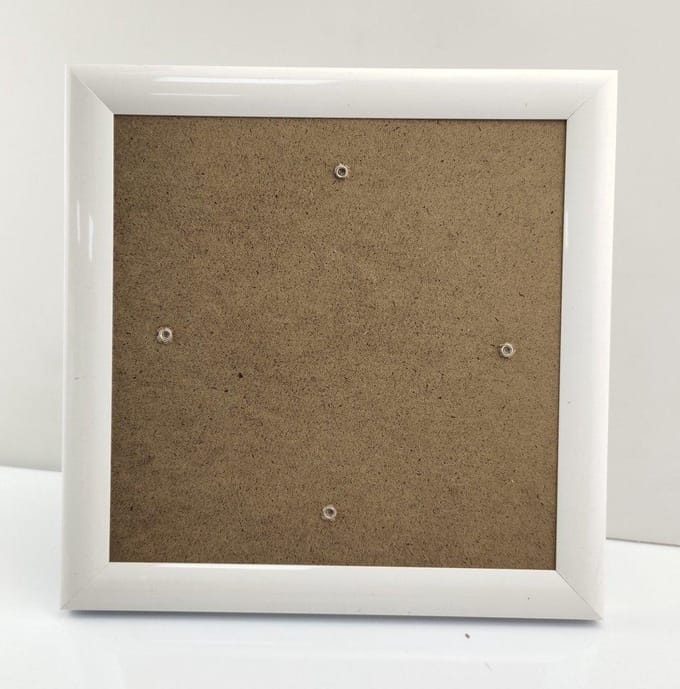 Lijst voor Crystal Art Kaarten 18 x 18 cm Wit