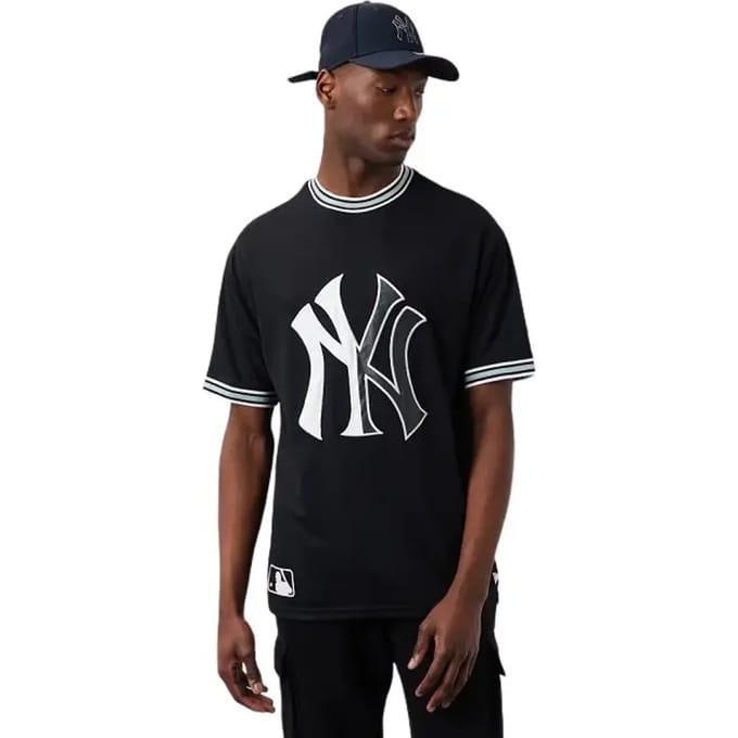 T-shirt van oversized mesh New York Yankees Team Logo